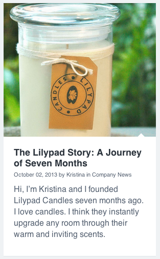 lilypad candles